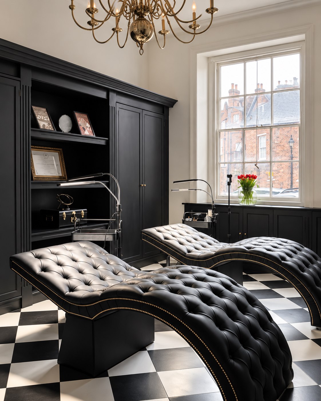 The elegant Minola Moss Lash Boutique interior in Shrewsbury